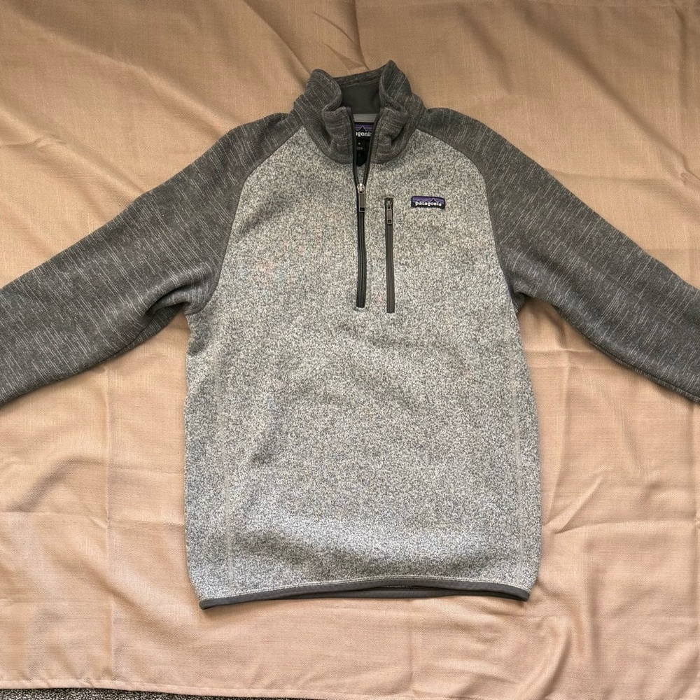 Patagonia Better Sweater Quarter Zip Fleece Gray Women’s Medium Pullover Jacket